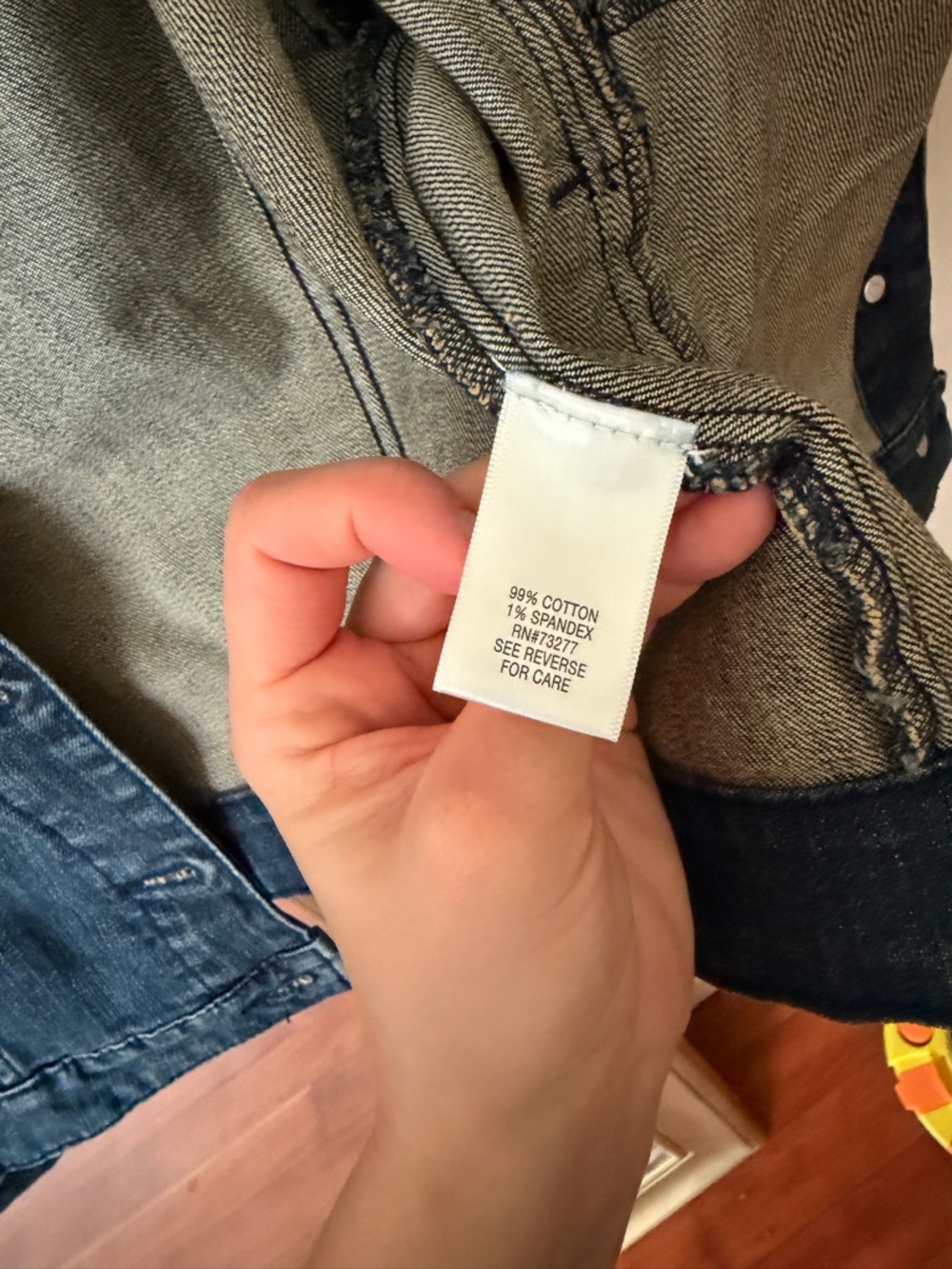 ELLE Women's Denim Jacket - Picture 3 of 5